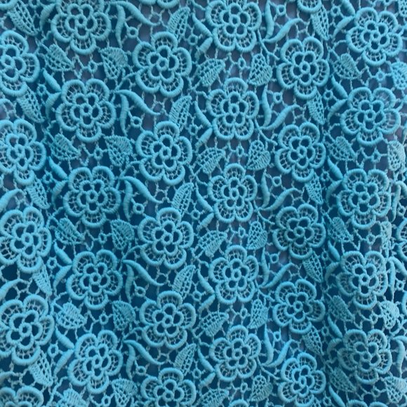Vintage Blue Sleeveless Shift Dress - Picture 3 of 4